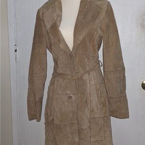 Women's Tan Suede Coat
